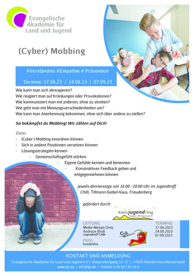 (Cyber)Mobbing ab 17.08.2023