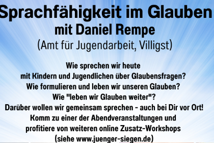 Workshop "Sprachfähigkeit im Glauben" ab 14. März 2023